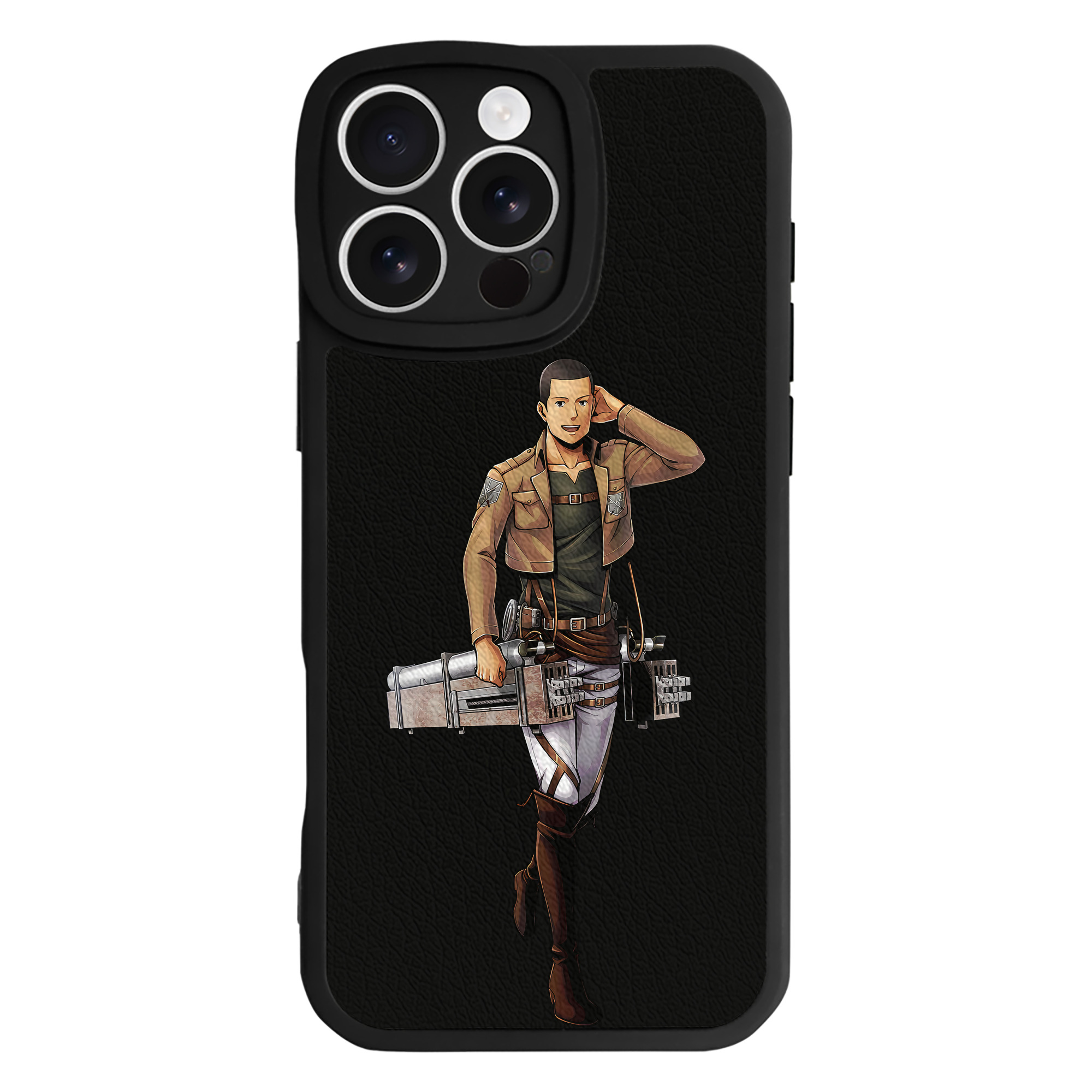 （画像用） 進撃の巨人 Attack on Titan 【iPhone 16シリーズ対応】シリコンスマホケース（レザー調） 材質：シリコン